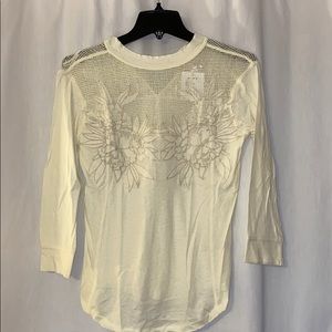 Free People 3/4 sleeve shirt